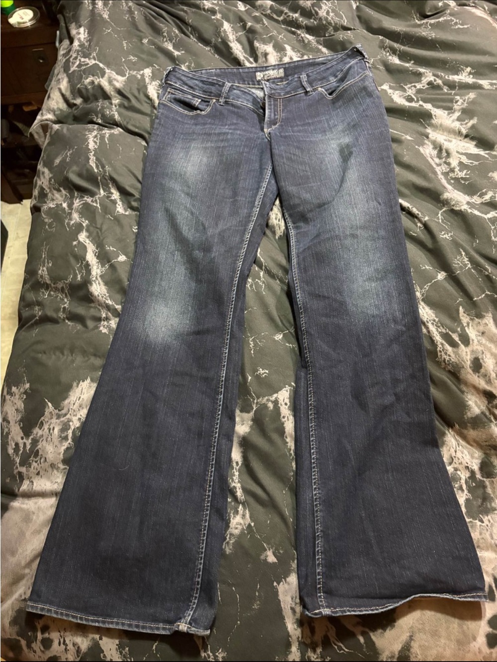 Women's Silver Flare Jeans